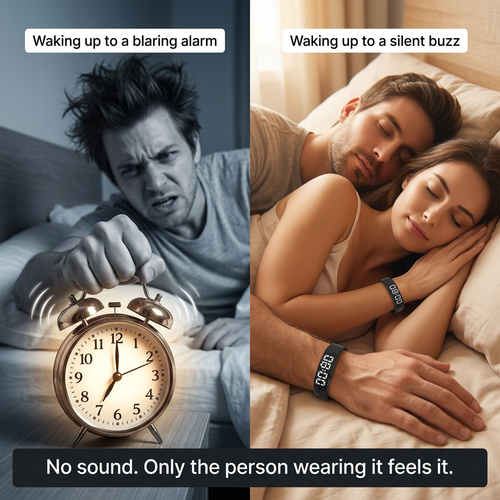 Blaring alarm vs silent buzz